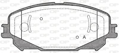BPA131830 OPEN PARTS Комплект тормозных колодок, дисковый тормоз