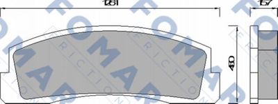 FO430181 FOMAR Friction Комплект тормозных колодок, дисковый тормоз