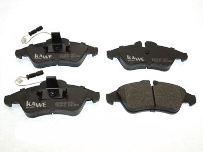 810025 KAWE Комплект тормозных колодок, дисковый тормоз
