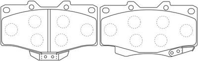 FP1436 FIT Комплект тормозных колодок, дисковый тормоз