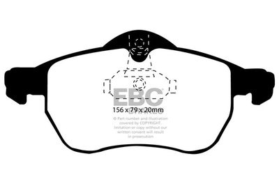 DP1183 EBC Brakes Комплект тормозных колодок, дисковый тормоз