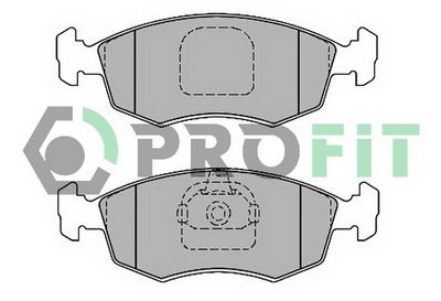 50001376C PROFIT Комплект тормозных колодок, дисковый тормоз