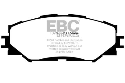 DP1791 EBC Brakes Комплект тормозных колодок, дисковый тормоз