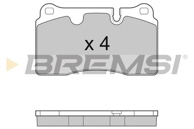 BP3288 BREMSI Комплект тормозных колодок, дисковый тормоз