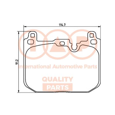 70451004 IAP QUALITY PARTS Комплект тормозных колодок, дисковый тормоз