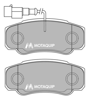 LVXL1436 MOTAQUIP Комплект тормозных колодок, дисковый тормоз