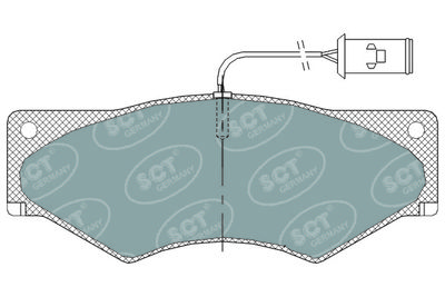 SP319PR SCT - MANNOL Комплект тормозных колодок, дисковый тормоз