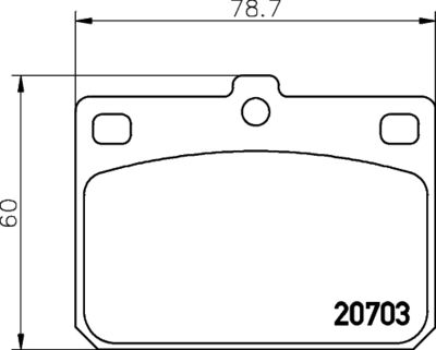 2070302 TEXTAR Комплект тормозных колодок, дисковый тормоз