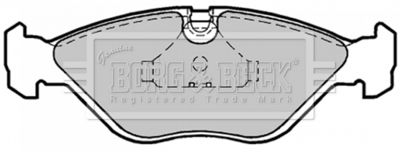 BBP1186 BORG & BECK Комплект тормозных колодок, дисковый тормоз