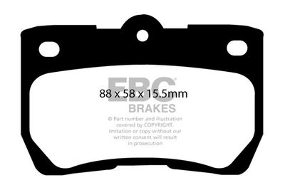 DP31586C EBC Brakes Комплект тормозных колодок, дисковый тормоз