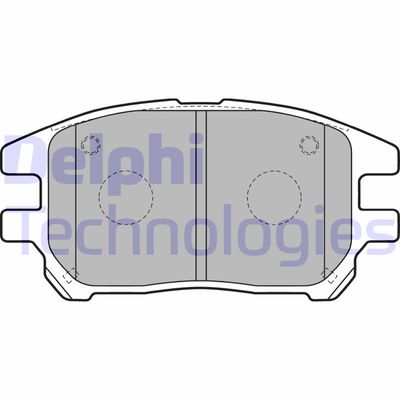 LP1768 DELPHI Комплект тормозных колодок, дисковый тормоз