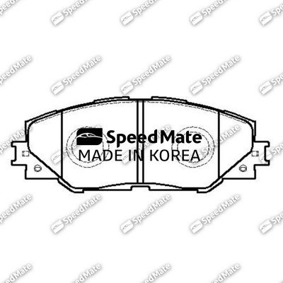 SMBPJ206 SpeedMate Комплект тормозных колодок, дисковый тормоз