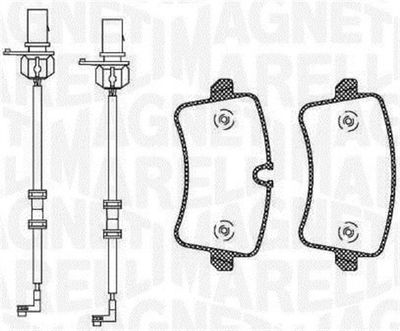 363916060674 MAGNETI MARELLI Комплект тормозных колодок, дисковый тормоз