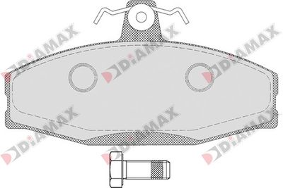 N09185 DIAMAX Комплект тормозных колодок, дисковый тормоз