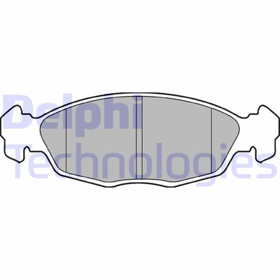 LP702 DELPHI Комплект тормозных колодок, дисковый тормоз