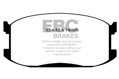 DP387 EBC Brakes Комплект тормозных колодок, дисковый тормоз