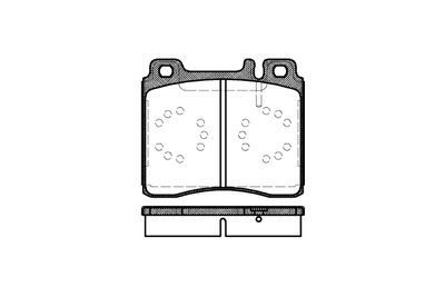 NB21303N00 NEW BLOX Комплект тормозных колодок, дисковый тормоз