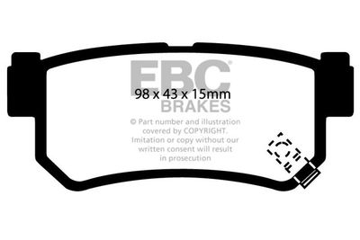 DP21477 EBC Brakes Комплект тормозных колодок, дисковый тормоз