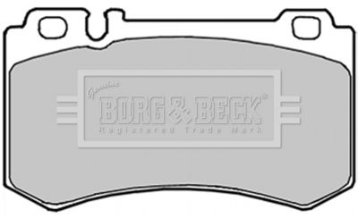 BBP1916 BORG & BECK Комплект тормозных колодок, дисковый тормоз