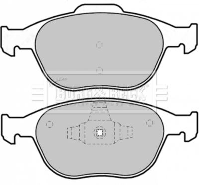 BBP1739 BORG & BECK Комплект тормозных колодок, дисковый тормоз