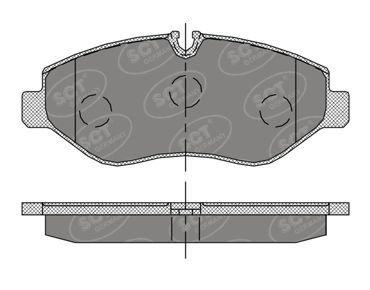 SP407PR SCT - MANNOL Комплект тормозных колодок, дисковый тормоз