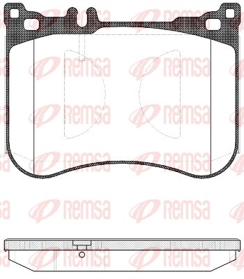 153400 REMSA Комплект тормозных колодок, дисковый тормоз