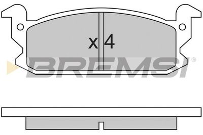 BP2280 BREMSI Комплект тормозных колодок, дисковый тормоз