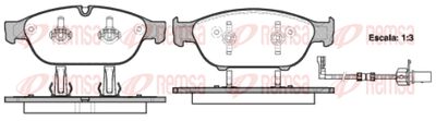 144102 REMSA Комплект тормозных колодок, дисковый тормоз