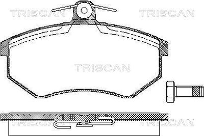 811029934 TRISCAN Комплект тормозных колодок, дисковый тормоз