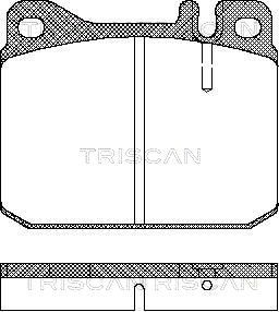 811023222 TRISCAN Комплект тормозных колодок, дисковый тормоз