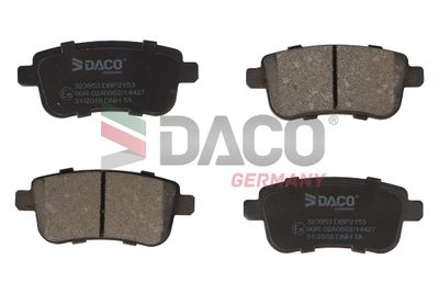 323953 DACO Germany Комплект тормозных колодок, дисковый тормоз