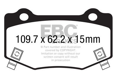 DP53023NDX EBC Brakes Комплект тормозных колодок, дисковый тормоз