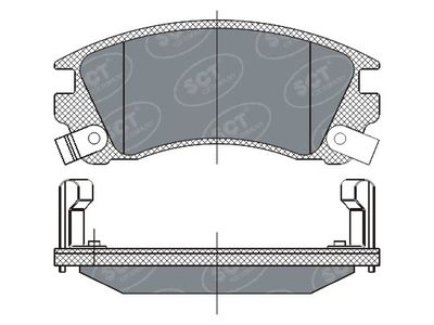 SP284PR SCT - MANNOL Комплект тормозных колодок, дисковый тормоз