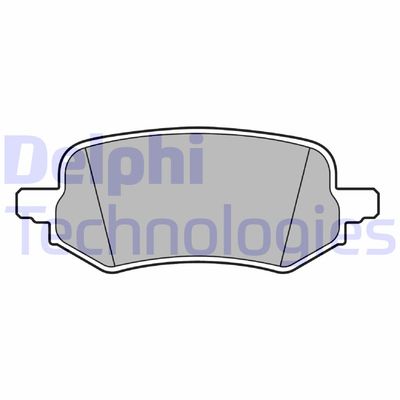 LP3649 DELPHI Комплект тормозных колодок, дисковый тормоз
