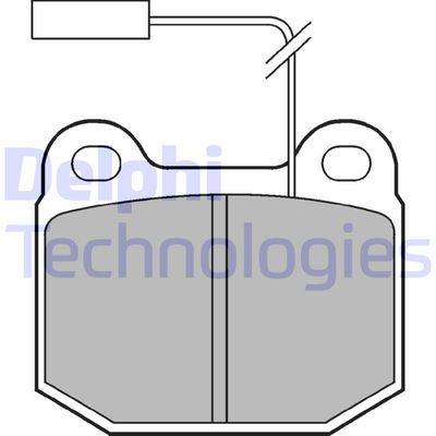 LP712 DELPHI Комплект тормозных колодок, дисковый тормоз