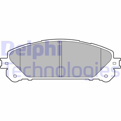 LP2201 DELPHI Комплект тормозных колодок, дисковый тормоз