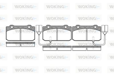 P310302 WOKING Комплект тормозных колодок, дисковый тормоз