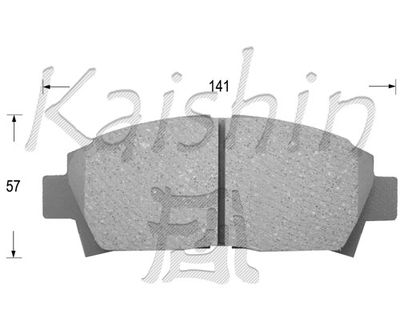 FK2108 KAISHIN Комплект тормозных колодок, дисковый тормоз