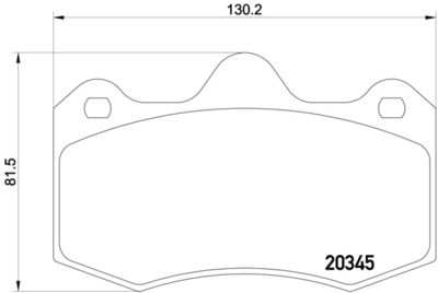 P47001 BREMBO Комплект тормозных колодок, дисковый тормоз