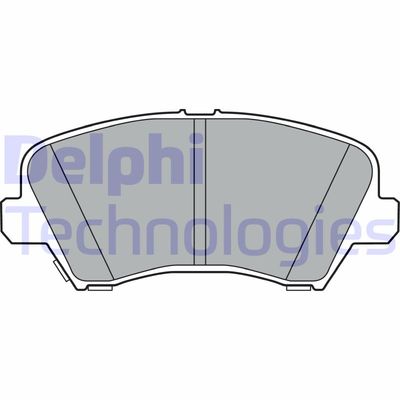 LP3361 DELPHI Комплект тормозных колодок, дисковый тормоз