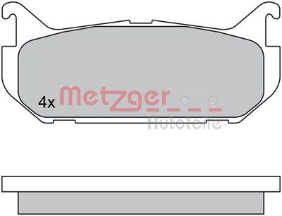 1170549 METZGER Комплект тормозных колодок, дисковый тормоз