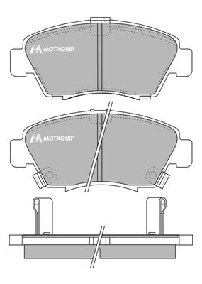 LVXL752 MOTAQUIP Комплект тормозных колодок, дисковый тормоз
