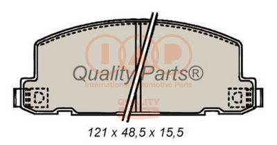 70418010 IAP QUALITY PARTS Комплект тормозных колодок, дисковый тормоз