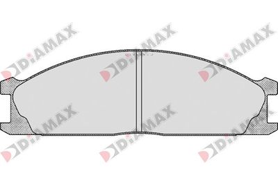 N09078 DIAMAX Комплект тормозных колодок, дисковый тормоз