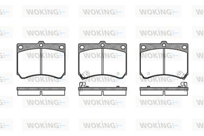 P233302 WOKING Комплект тормозных колодок, дисковый тормоз