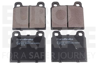 5502229907 EUROBRAKE Комплект тормозных колодок, дисковый тормоз