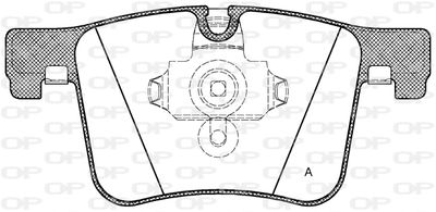 BPA145700 OPEN PARTS Комплект тормозных колодок, дисковый тормоз