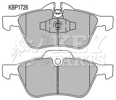 KBP1726 KEY PARTS Комплект тормозных колодок, дисковый тормоз