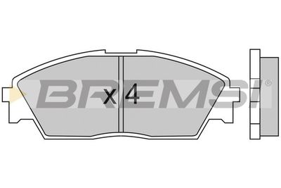 BP2350 BREMSI Комплект тормозных колодок, дисковый тормоз