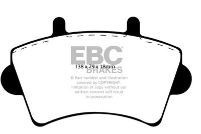 DP1386 EBC Brakes Комплект тормозных колодок, дисковый тормоз